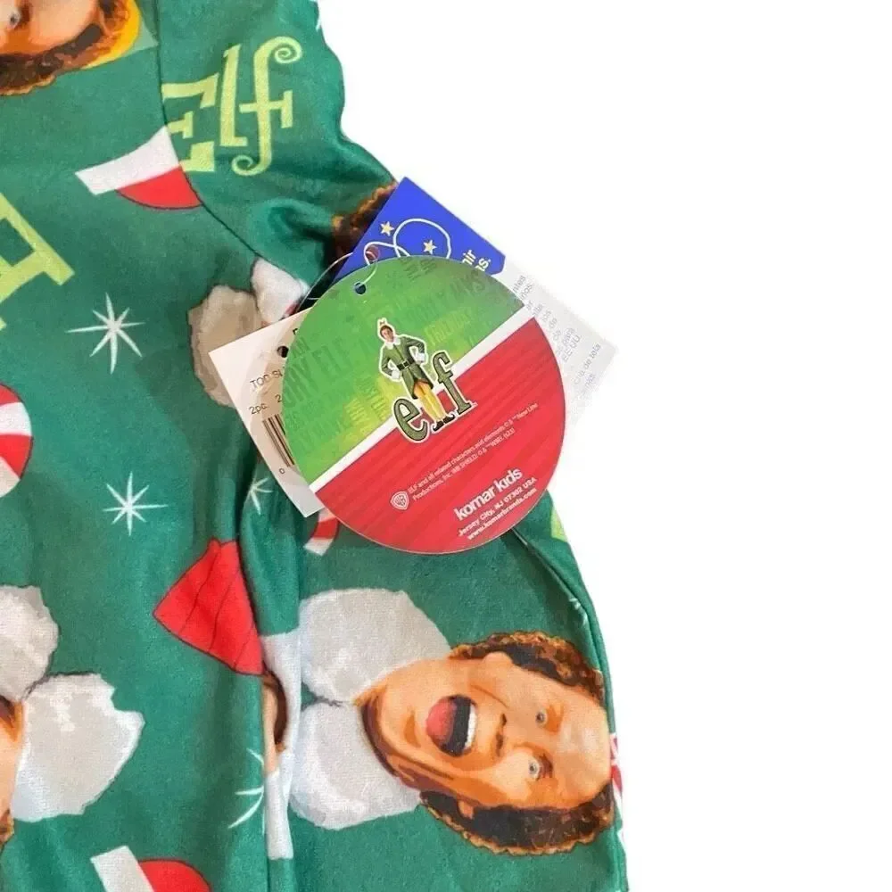 Elf NWT size 2T button up shirt and pant set green red